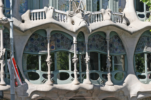 Casa Batlló - Fensterfront des Großen Salon